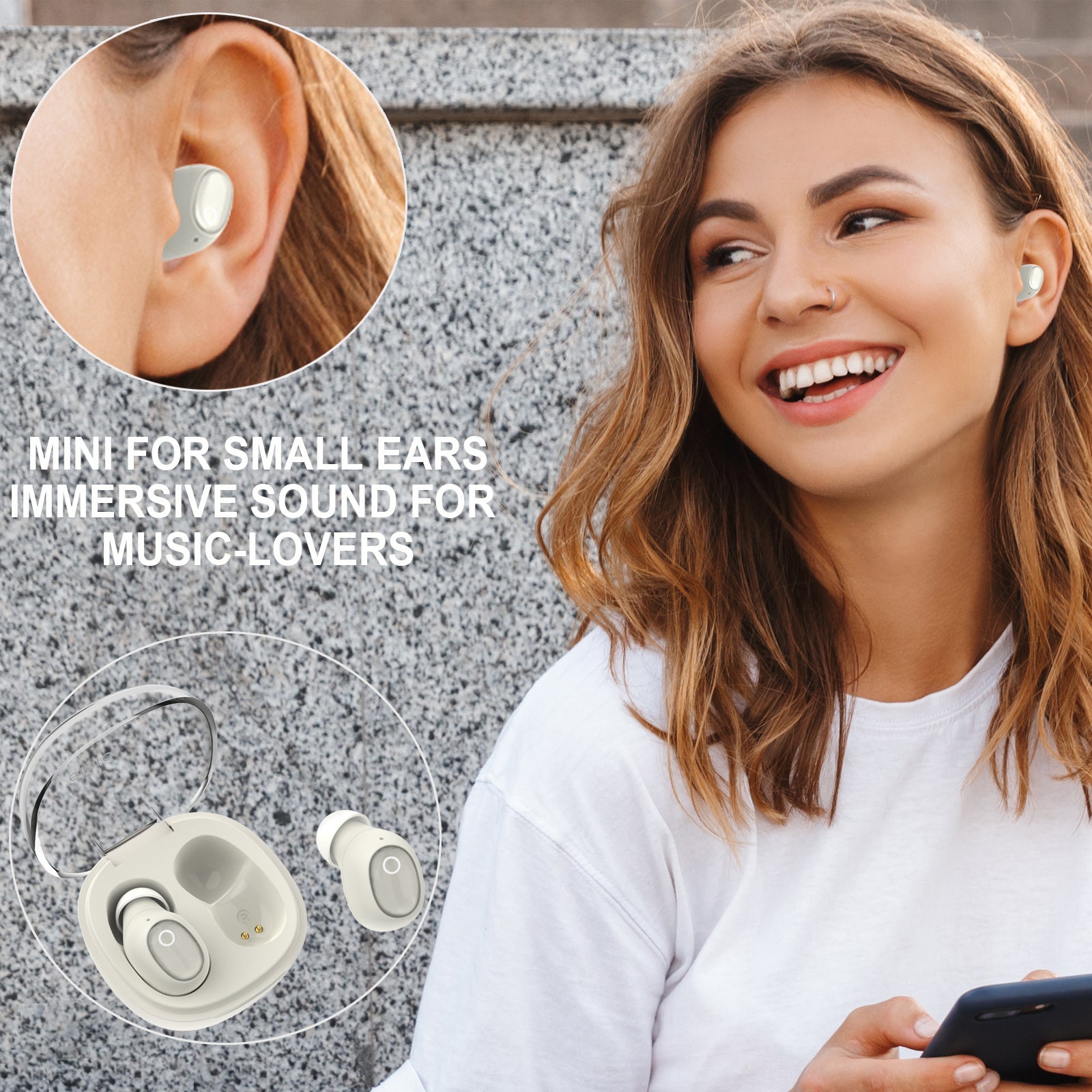 Oppo Cuffie Auricolari Bluetooth TWS Mini In-Ear - Cuffie Wireless Per IPhone E Android, Nero Cuffie In-ear Mini Wireless Oppo Cuffie Auricolari Bluetooth TWS Mini In-Ear - Cuffie Wireless Per IPhone E Android, Nero Cuffie In-ear Mini Wireless